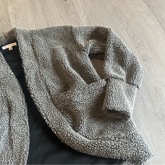 Daily thread gray sherpa cardigan - Picture 2 of 5